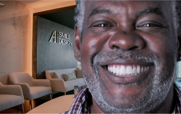 smiling patient at A1 Smile design