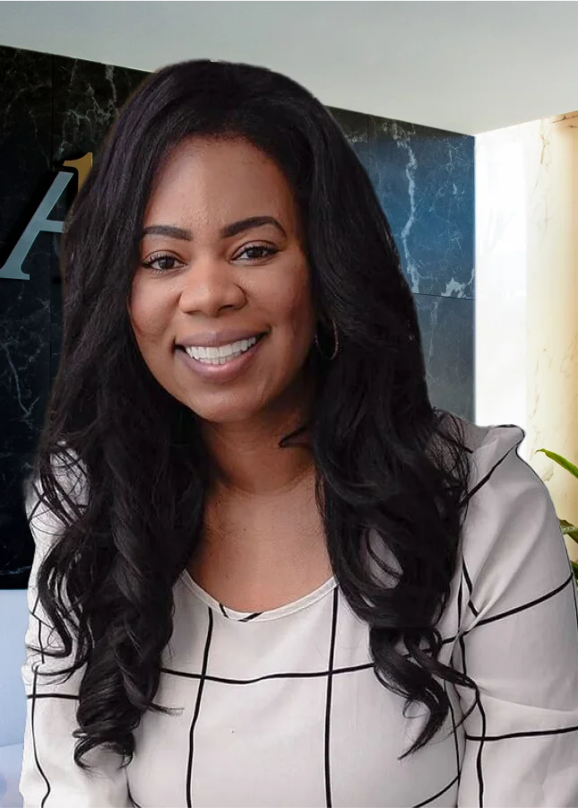 high profile lady showing off a radiant smile