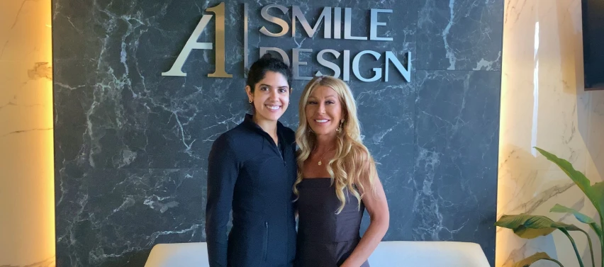 Happy patients at A1 Smile Design dental clinic after cosmetic dentistry treatment