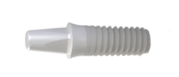 zirconia dental implant close-up shot