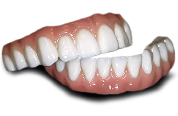 aupper and lower dentures for full mouth restoration