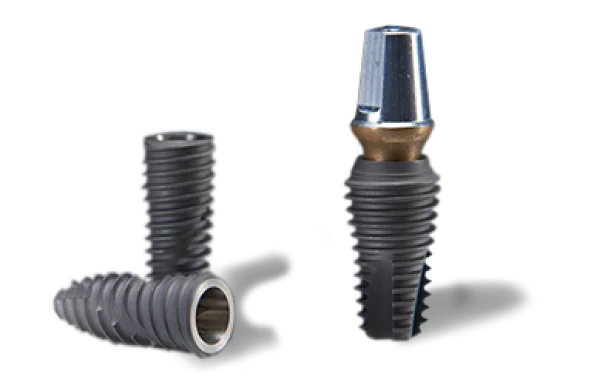 titanium dental implants close-up picture